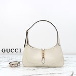 Gucci Jackie Slim Medium Shoulder Bag White 863137 AAGDJ 9214
