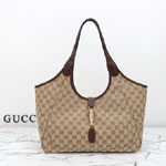 Gucci Mercato Medium Tote Bag Sand Brown 866645 FAFV2 9651
