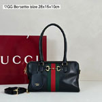 Gucci Borsetto Medium Boston Bag Black 866732 AAGIQ 1053