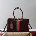 Gucci Borsetto Large Boston Bag Dark Brown 866734 AAGIR 2146