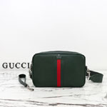 Gucci Web Trademark Small Crossbody Bag Dark Green 866982 AAGIH 3044