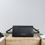 Mini Pouch With Gucci Lettering Black 874731 AAGA7 1000