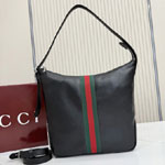 Gucci Lunetta Medium Crossbody Bag Black Soft 875117 AAGF7 1053