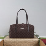 Gucci Melrose Medium Boston Bag Dark Brown 875228 FAF7X 2543