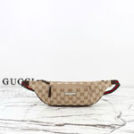 Gucci Flatpack Small Belt Bag Sand Brown A00230 FAGBV 9653