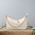 Gucci Lady Lunetta Small Shoulder Bag With Chain White A0034B AAHC3 9214