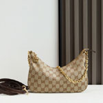 Gucci Lady Lunetta Chain Small Shoulder Bag Sand Brown A0034B FAGGX 9651
