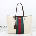 Gucci Tribeca Large Tote Bag With Charm Natural A0034D FAGAI 8643