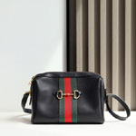 Gucci Horsebit Web Small Camera Bag Black A008PZ AAGIQ 1053
