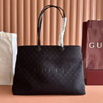 Gucci Ny Large Tote Bag Grey Black A00B4R FAGNG 1000