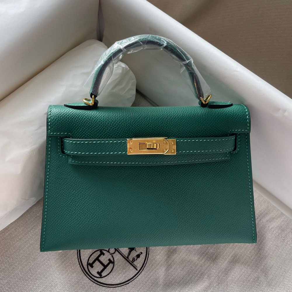 Hermes Mini Kelly II Epsom in Green H0276190009