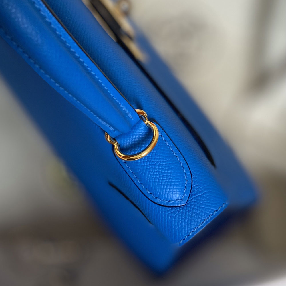 Hermes 25cm Kelly Sellier Blue Hydra Epsom H027629C0T7 - Photo-3