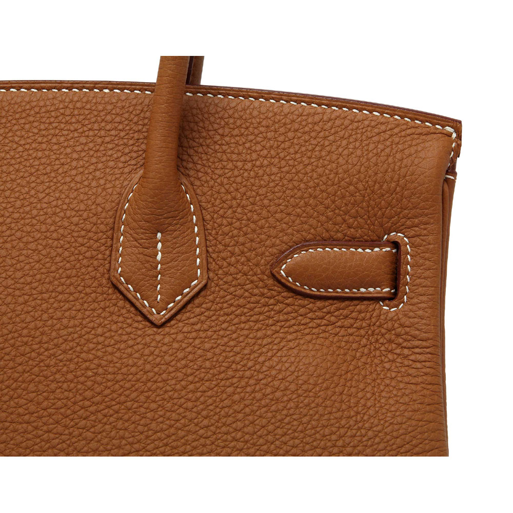 Hermes 30cm Gold Birkin Bag In Togo Leather H027767CK37 - Photo-4