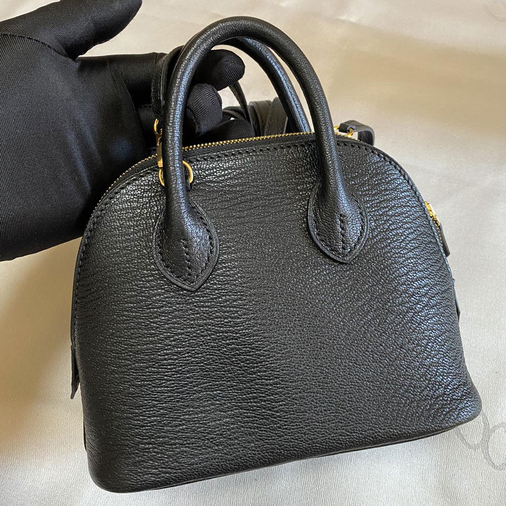 Hermes Mini Bolide Bag Black Evercolor H029812CK01