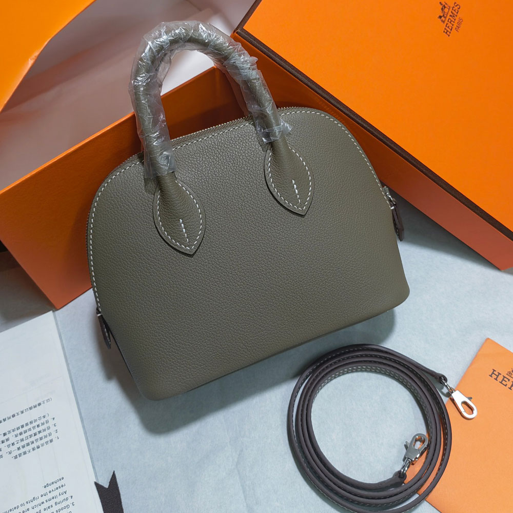 Hermes Mini Bolide Bag Grey Evercolor H029812CK03