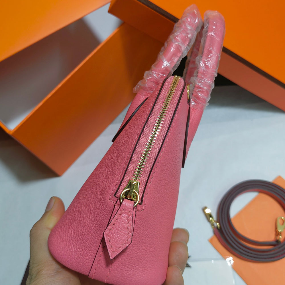 Hermes Mini Bolide Bag Pink Evercolor H029812CK04 - Photo-3