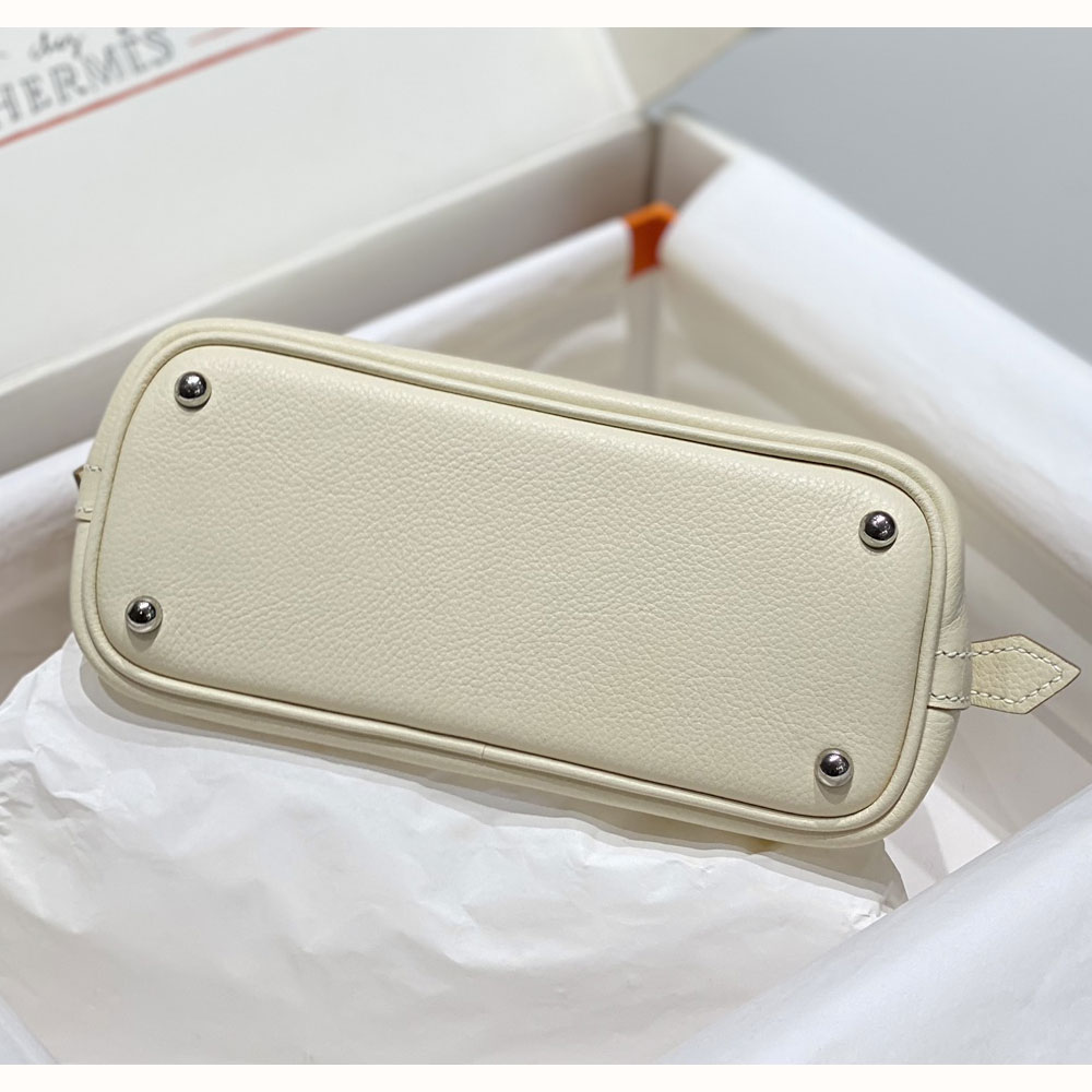 Hermes Mini Bolide Bag White Evercolor H029812CK05 - Photo-3