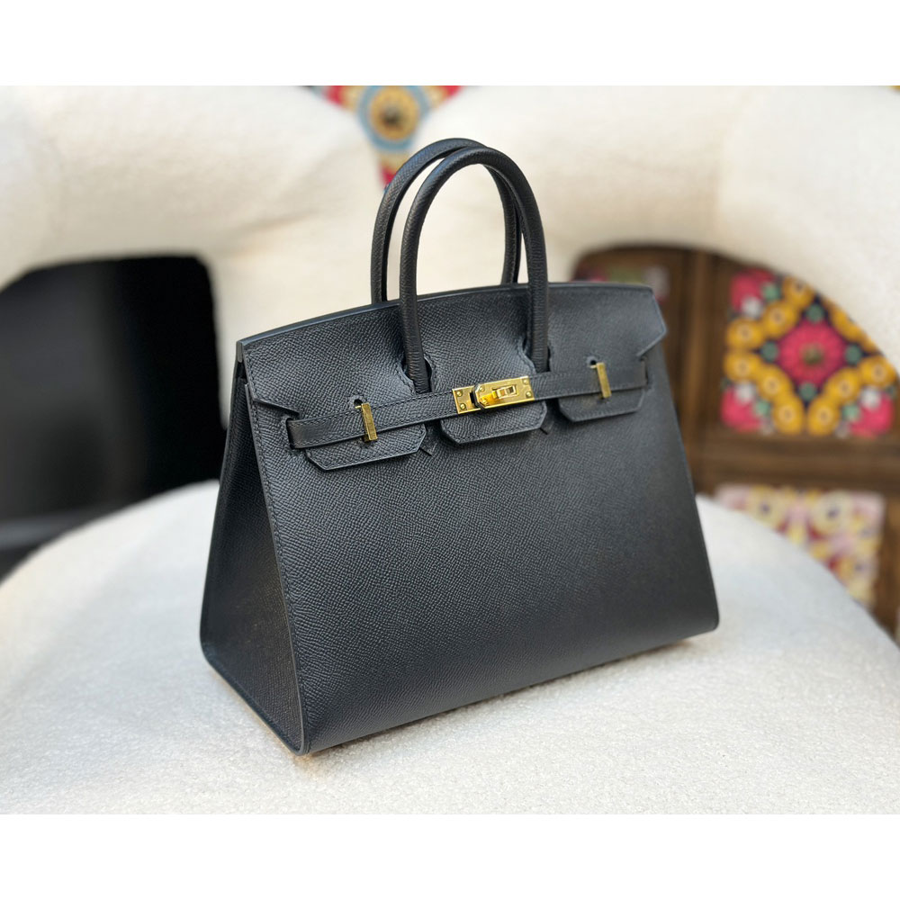 Hermes 25cm Birkin Sellier Bag in Black Epsom H041344C001 - Photo-2