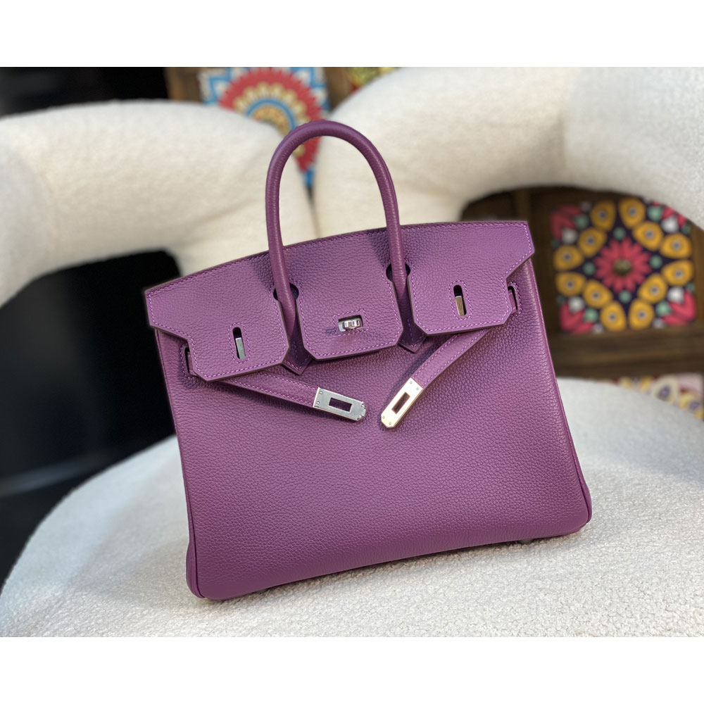 Hermes 25cm Birkin Bag in Purple Togo H041344C005 - Photo-3