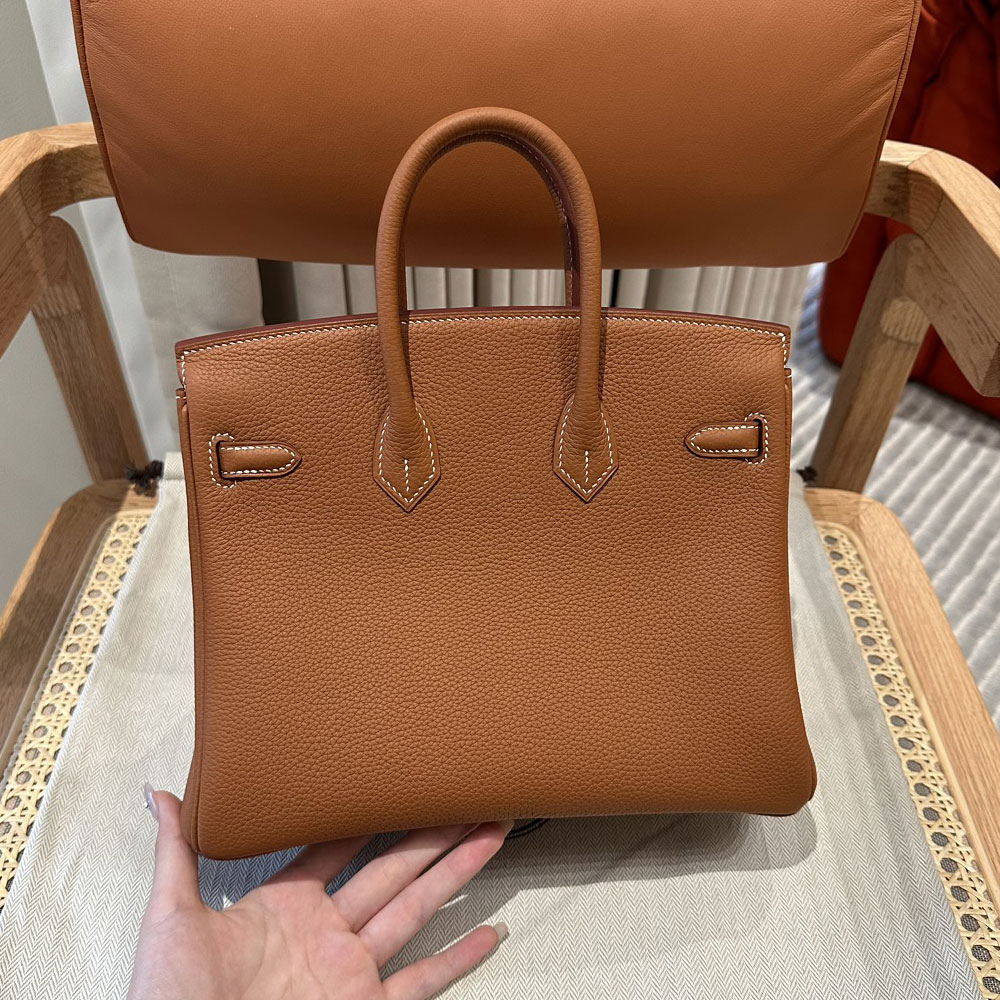 Hermes 25cm Birkin Bag in Brown Togo Gold Hardware - Photo-2