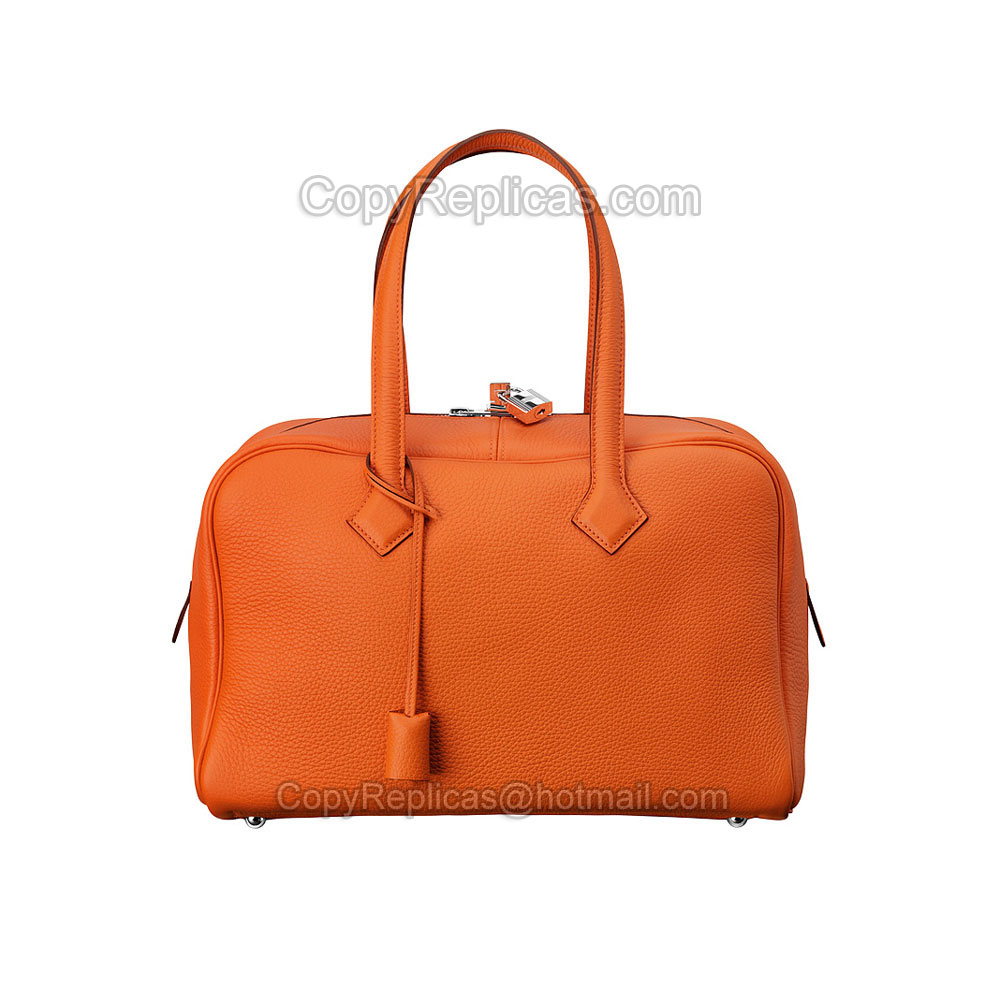 Hermes Victoria II 35 tote bag 35Fire orange H050021CK9J