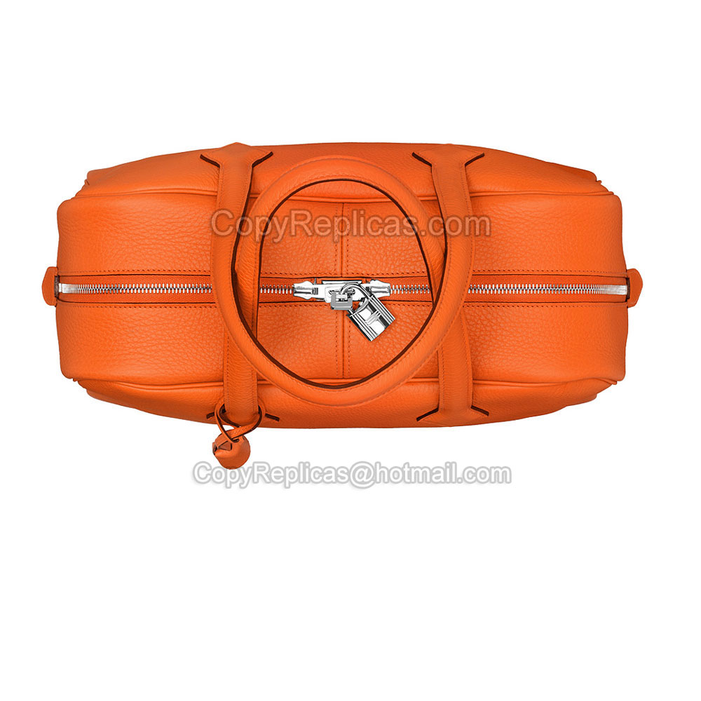 Hermes Victoria II 35 tote bag 35Fire orange H050021CK9J - Photo-3