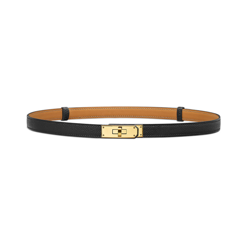 Hermes Kelly belt in Epsom calfskin with Kelly in gold plated buckle H069853CC89