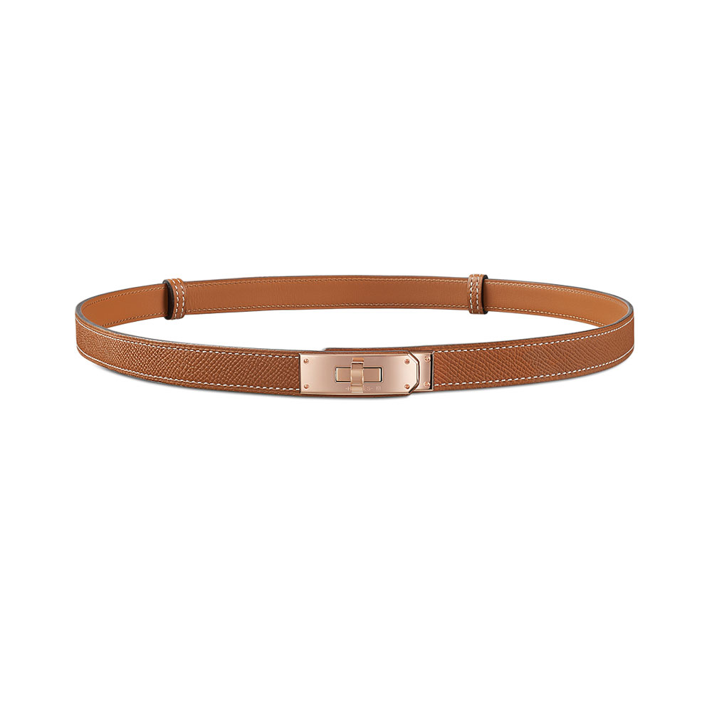 Hermes Kelly belt in Epsom calfskin with Kelly rose gold plated buckle H069853CD37