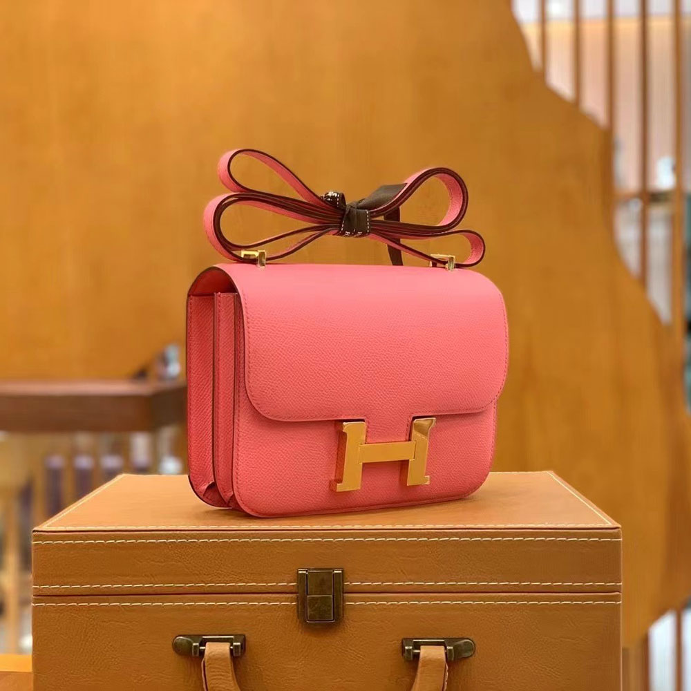 Hermes Constance III Mini Bag in Pink Epsom H082214CK07 - Photo-2