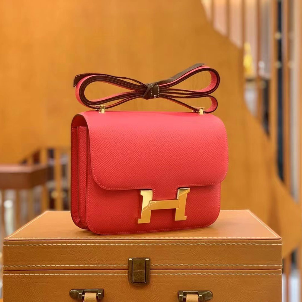 Hermes Constance III Mini Bag in Red Epsom H082214CK08 - Photo-2