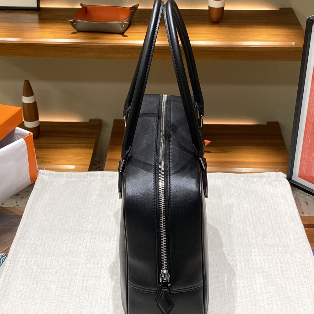 Hermes Plume 28 Bag Black Swift H083082C006 - Photo-3