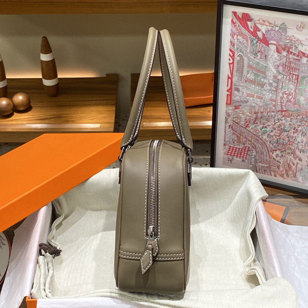 Hermes Plume 20 Bag Grey Swift H083082C007 - Photo-2