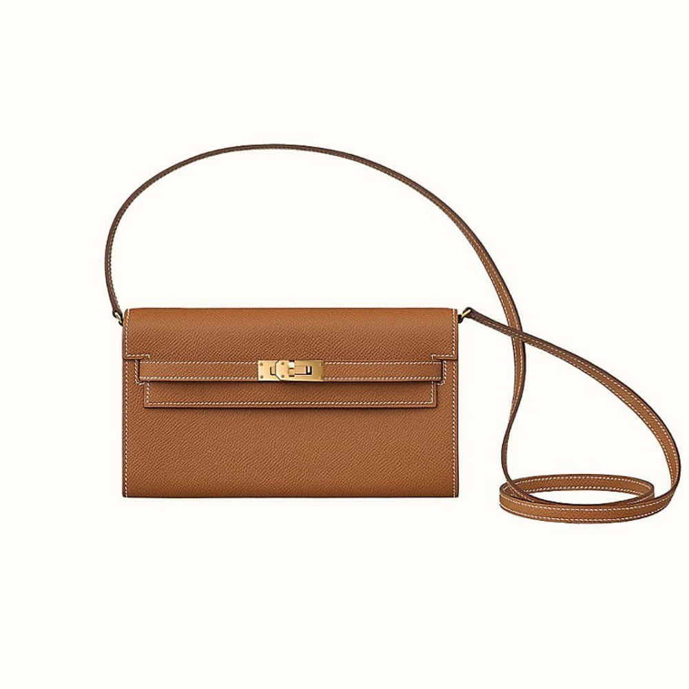 Hermes Classique To Go Cavale Woc Long wallet in Brown Epsom