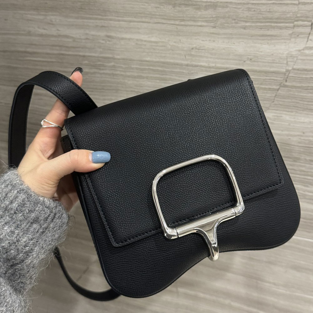 Hermes Della Cavalleria Bag In Black Epsom H085367CK01