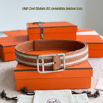 Hermes Half Cod Riviera 38 reversible belt H011767UKAA080