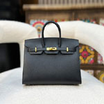 Hermes 25cm Birkin Sellier Bag in Black Epsom H041344C001