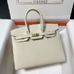 Hermes 25cm Birkin Bag in White Epsom H041344C004