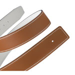 Hermes 32mm reversible leather strap Epsom Chamonix calfskin H052006CAAA
