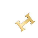 Hermes H Buckle in brushed gold-plated metal H064544CM2M