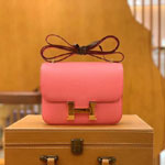 Hermes Constance III Mini Bag in Pink Epsom H082214CK07
