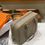 Hermes Plume 28 Bag Grey Swift H083082C004 - thumb-3