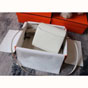 Hermes Roulis Mini Shoulder Bag in White Evercolor H083189CK04 - thumb-2