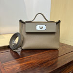 Hermes Mini Kelly 2424 Leather 21cm in Beige H083440CKAI