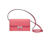 Hermes Constance Long To Go Wallet in Pink Epsom H084273CK03