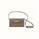 Hermes Classique To Go Cavale Woc Long wallet in Grey Epsom