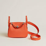 Hermes Lindy II mini bag in Orange H085956CK5K