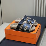 Hermes Chypre sandal Black H222865ZH03410