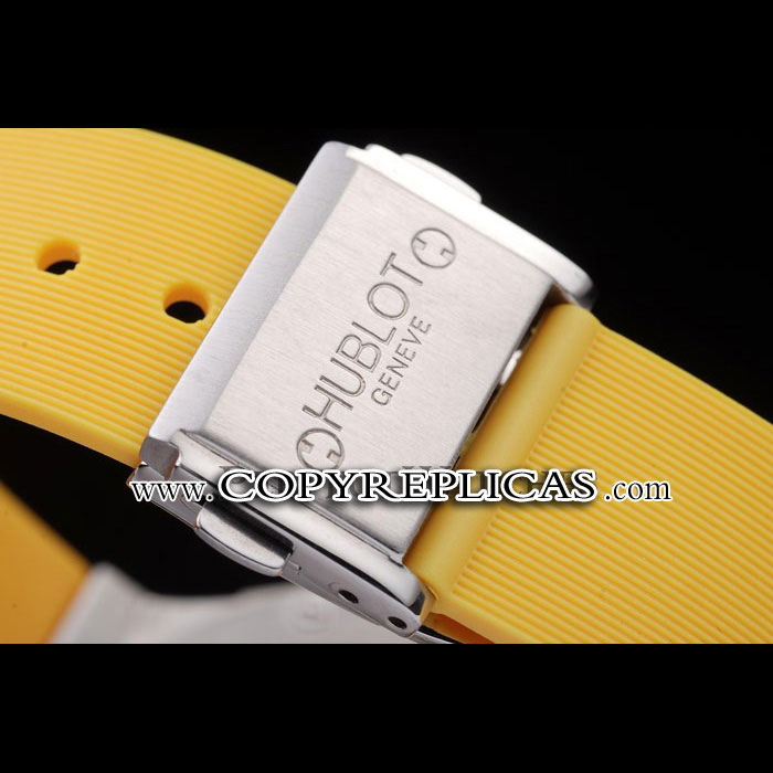 Hublot Big Bang Yellow Strap White Dial Watch HB6243 - Photo-4