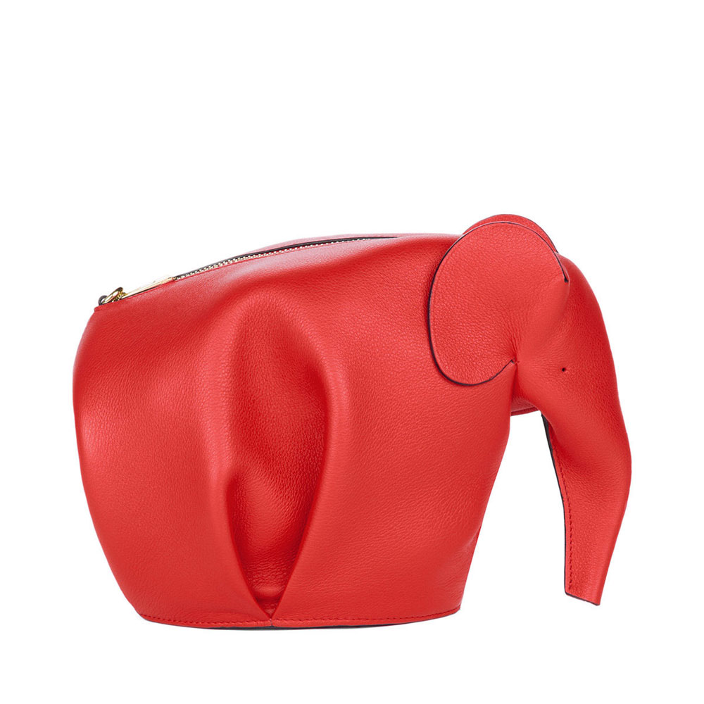 Loewe Elephant Mini Bag Red 199.30.M93-7100 - Photo-3