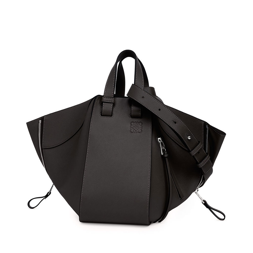 Loewe Hammock Small Bag Black 387.30NN60-1100 - Photo-3
